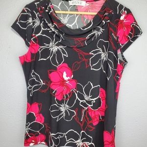 Kasper floral shirt